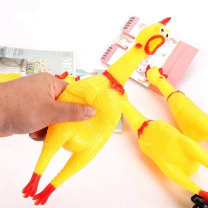 Screamy™  Funny Screaming Chicken Chew Toy