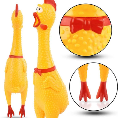 Screamy™  Funny Screaming Chicken Chew Toy